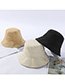 Fashion Beige Cotton Sewing Thread Small Brimmed Hat