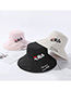 Fashion Pink Letters Printed Double-sided Wear A Hat