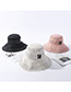 Fashion Black Traces Of Feathers Foldable Large Brimmed Cotton Hat
