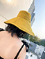 Fashion Black Cotton Foldable Large Brimmed Hat