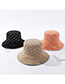 Fashion Orange Pink Letter Embroidery Double-sided Wear Hat