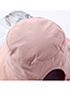 Fashion Pink Double-sided Embroidery Hat Smiling Face Wearing A Bandage