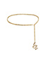 Fashion Golden Three-dimensional Zodiac Dragon Electroplated Alloy Waist Chain