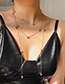 Fashion Golden Love Alloy Tassel Necklace Set