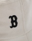 Fashion Khaki Embroidered Letter Bucket Hat