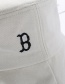 Fashion Gray Embroidered Alphabet Fisherman Hat