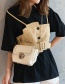 Fashion White Spiraea Lock Chain Shoulder Messenger Bag