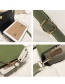 Fashion Green Chain Stitching Hit Color Letters Messenger Bag