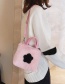 Fashion White Plush Five-pointed Star Hit The Color Messenger Bag