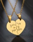 Fashion Black Mosaic Of Love Necklace Couple Necklace Printing