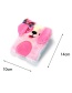 Fashion Color Plush Dog Bow Sequin Stitching Gradient Notebook