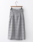 Fashion Black And White Bow Houndstooth Sarong Skirt