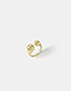 Fashion Golden Brass Open Gold Geometric Ring