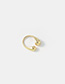 Fashion Golden Brass Open Gold Geometric Ring