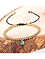 Fashion White Dripping Love Brass Gold Plated Ball Bead Bracelet