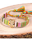 Fashion Color Tassel Micro-set Zircon Owl Bracelet