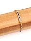 Fashion Color I-shaped Micro-inlaid Zircon Adjustable Bracelet