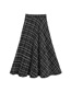 Fashion Lattice Metallic Tweed Skirt