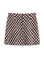 Fashion Lattice Tweed Mini Skirt