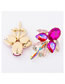Fashion White Multilayer Alloy Earrings With Glass And Diamonds