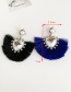 Fashion Black Alloy Pearl Love Bee Short Tassel Stud Earrings