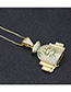 Fashion Gold-plated Gold Plated Money Bag Necklace With Diamonds
