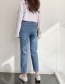 Fashion Gray High Stretch Radish Jeans