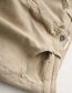 Fashion Khaki Washed High-rise Stretch Radish Jeans