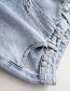 Fashion Light Blue Loose Wash Straight Jeans