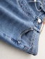 Fashion Denim Blue Ripped Washed Small Jeans