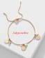 Fashion Golden Copper Snake Chain Two-color Pull Adjustable Bracelet