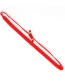 Fashion Red Hand-woven Rice Bead Eye Tassel Bracelet