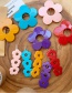 Fashion Floret-red Resin Multiple Flower Geometry Hollow Hair Clip