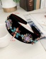 Fashion Color Alloy Fabric Diamond Headband