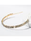 Fashion White Alloy Diamond Drop Headband