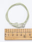 Fashion Yellow Crystal Elastic Rubber Band Hair Rope