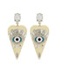 Fashion Silver Caring Alloy Earrings With Diamonds And Diamonds