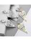 Fashion Silver Caring Alloy Earrings With Diamonds And Diamonds