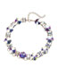 Fashion Color Alloy Inlaid Glass Diamond Necklace