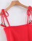 Fashion Red Small Camisole With Laced Cherry Pendant