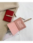Fashion Pink Wallet Trim Short Wallet