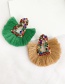 Fashion Color Alloy Ab Color Geometric Tassel Earrings