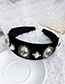 Fashion White Alloy Pearl Insect Flannel Headband
