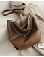 Fashion Brown Large Chain Shoulder Bag