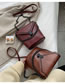 Fashion Red Wine Chain Embroidered Shoulder Bag
