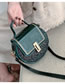 Fashion Green Patent Leather Sequined Embroidered Shoulder Bag