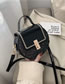 Fashion Black Patent Leather Sequined Embroidered Shoulder Bag
