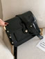 Fashion Black Patent Leather Diamond Studded Chain Shoulder Bag