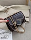 Fashion Black Patent Leather Sequin Chain Shoulder Crossbody Bag