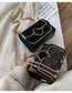 Fashion Black Patent Leather Sequin Chain Shoulder Crossbody Bag